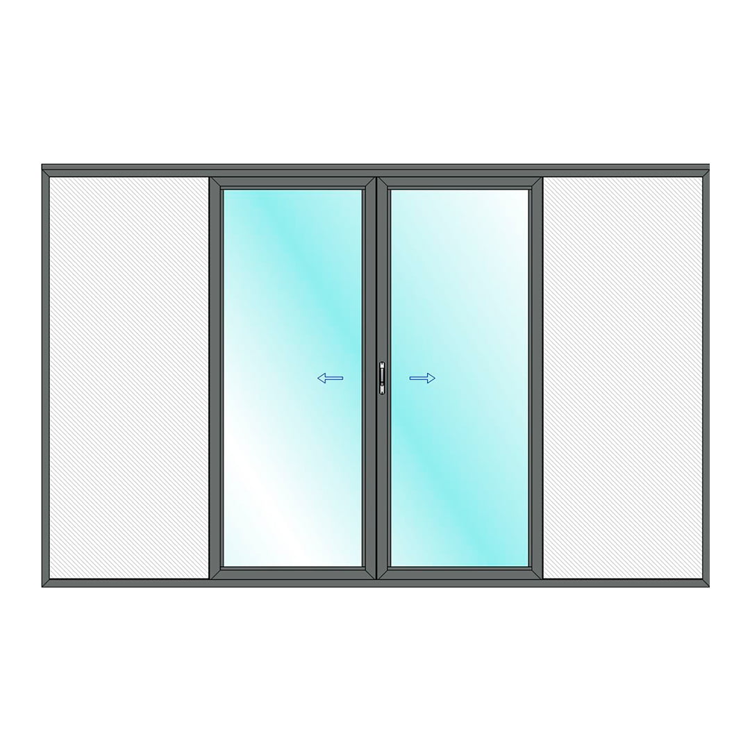 galandage-ouverture-2-vantaux-1-rail galandage ouverture 2 vantaux 1 rail
